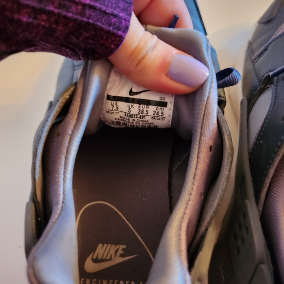 Nike Huarache grey metallic armory navy - Picture 4 of 6